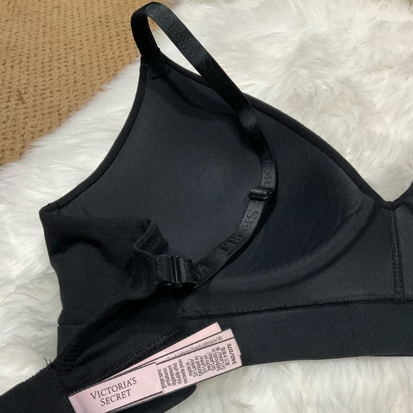 Victoria's Secret Black Bra and White Panty Set - Picture 5 of 11